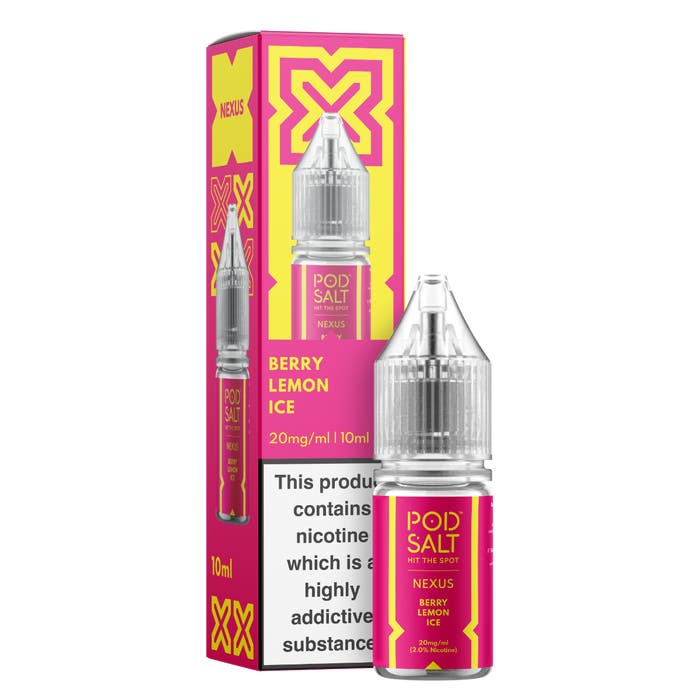 Nexus Nic Salt 10ml E - Liquid (Box of 10) Berry Lemon Ice
