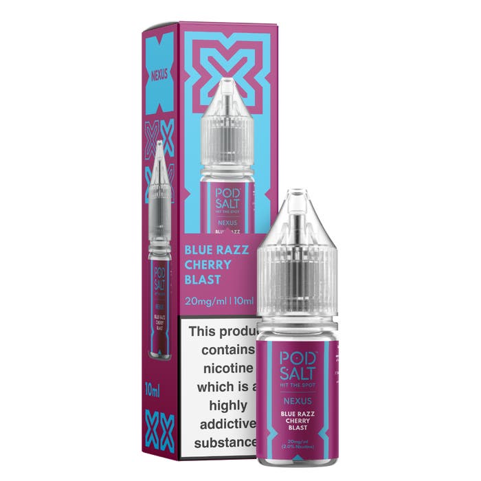 Nexus Nic Salt 10ml E - Liquid (Box of 10) Blue Razz Cherry Blast