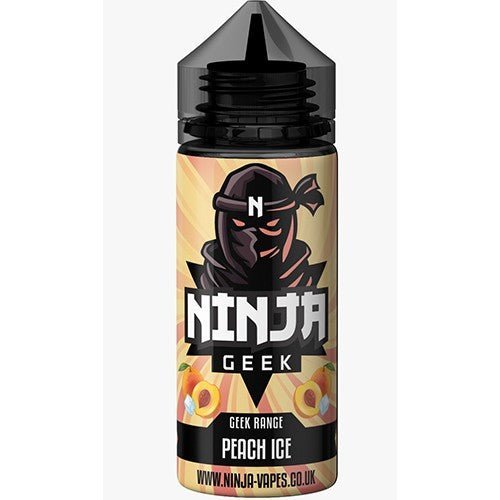 Ninja Geek E liquid 100ML Shortfill Peach Ice