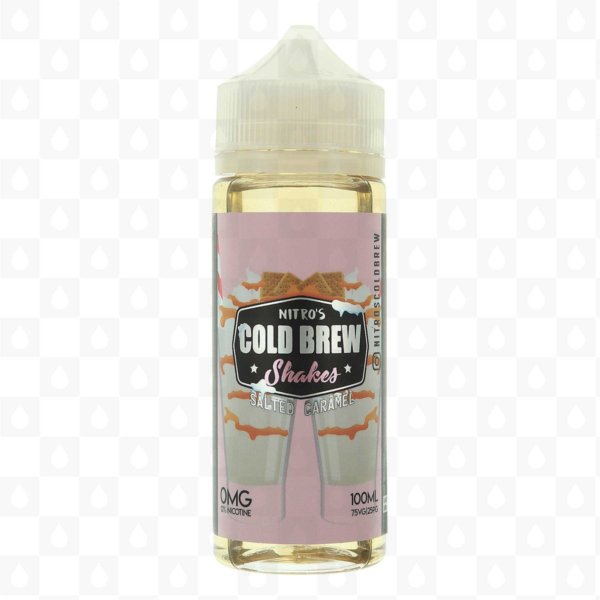 Nitro's Cold Brew 100ML Shortfill E - liquids Salted Caramel Shakes