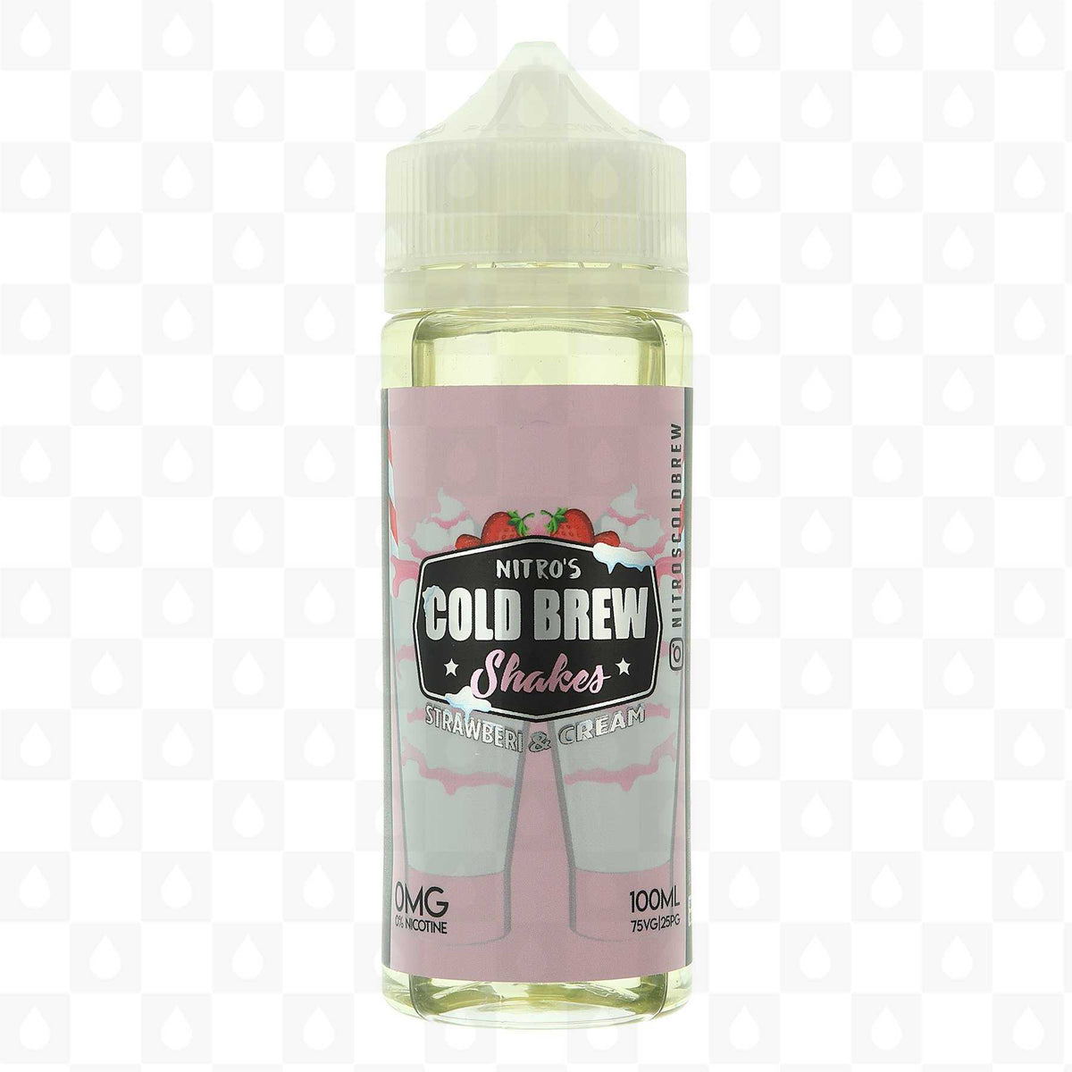 Nitro's Cold Brew 100ML Shortfill E - liquids Strawberry and Cream Shakes
