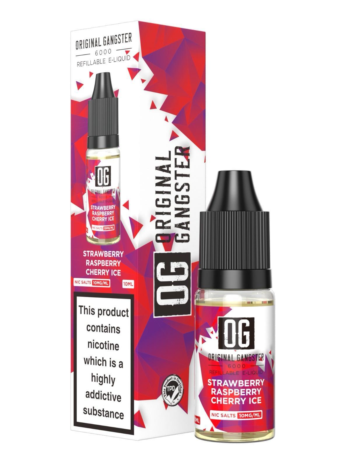 OG Original Gangster 6000 Salt 10ml ( Box of 10 ) Waterleon Ice