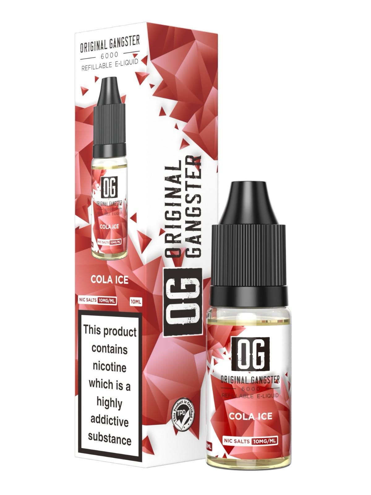 OG Original Gangster 6000 Salt 10ml ( Box of 10 ) Cola Ice