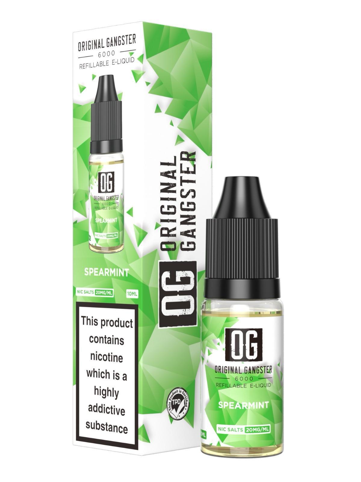 OG Original Gangster 6000 Salt 10ml ( Box of 10 ) Spearmint