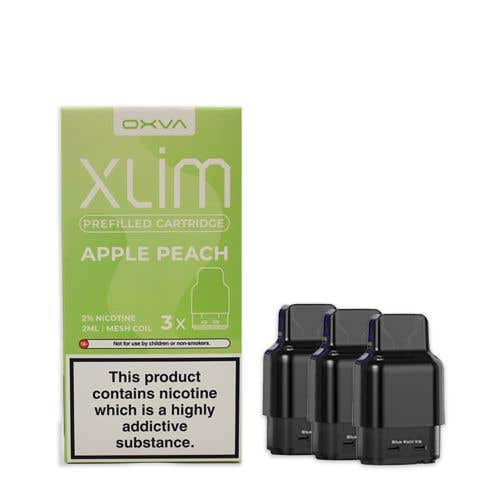 Oxva Xlim Prefilled E - liquid Pods Cartridges - Pack of 3 Apple Peach
