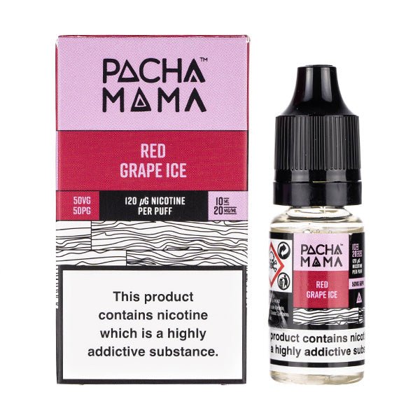 Pacha Mama Nic Salts 10ml - Box of 10 Red Grape Ice