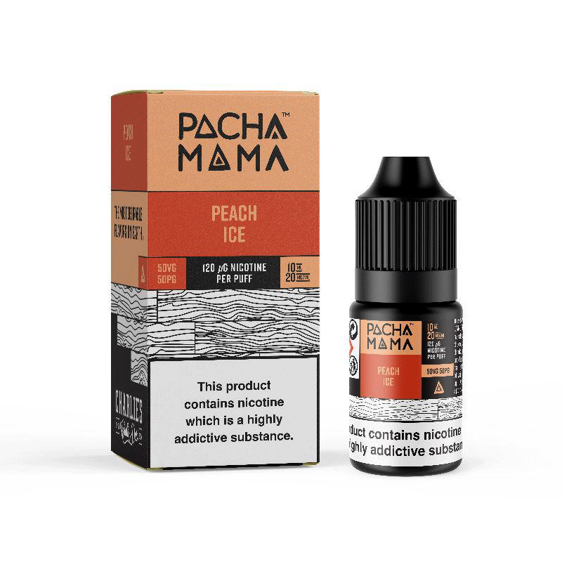 Pacha Mama Nic Salts 10ml - Box of 10 Peach Ice