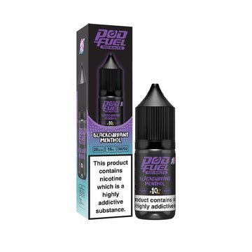 Pod Fuel Nic Salts 10ml E - liquid - Box of 10 Blackcurrant Menthol