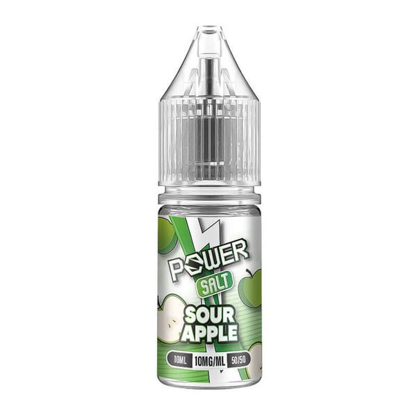 Power by JNP Nic Salts 10ml E - liquids - Pack of 10 Sour Apple
