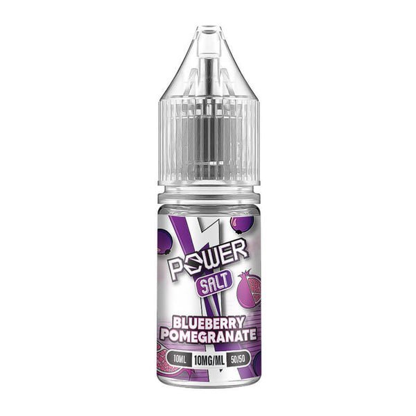 Power by JNP Nic Salts 10ml E - liquids - Pack of 10 Blueberry Pomegranate