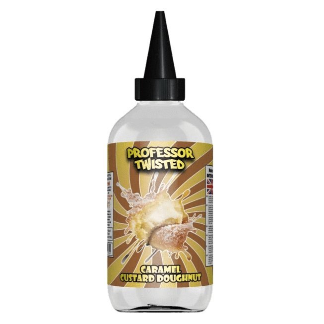 Professor Twist 200ml Shortfill Caramel Custard Doughnut