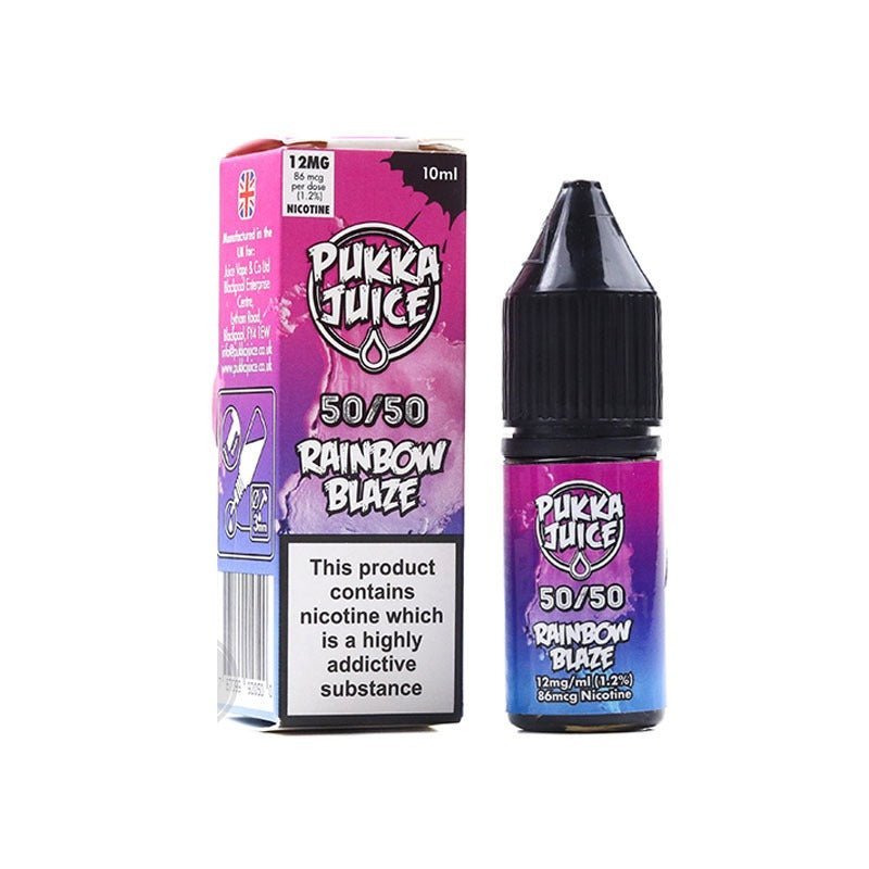 Pukka 50/50 10ML Shortfill (Pack of 10) 12mg