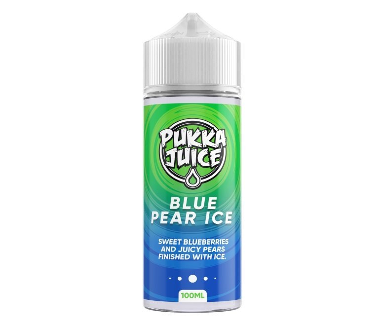 Pukka Juice 100ml Shortfill E - liquids Blue Pear Ice