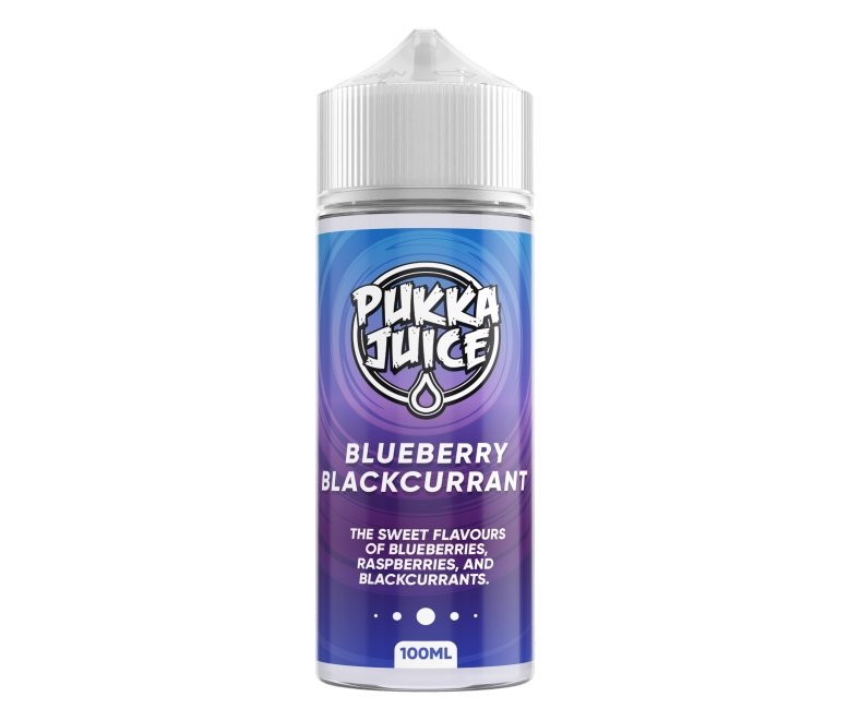 Pukka Juice 100ml Shortfill E - liquids Blueberry Blackcurrant
