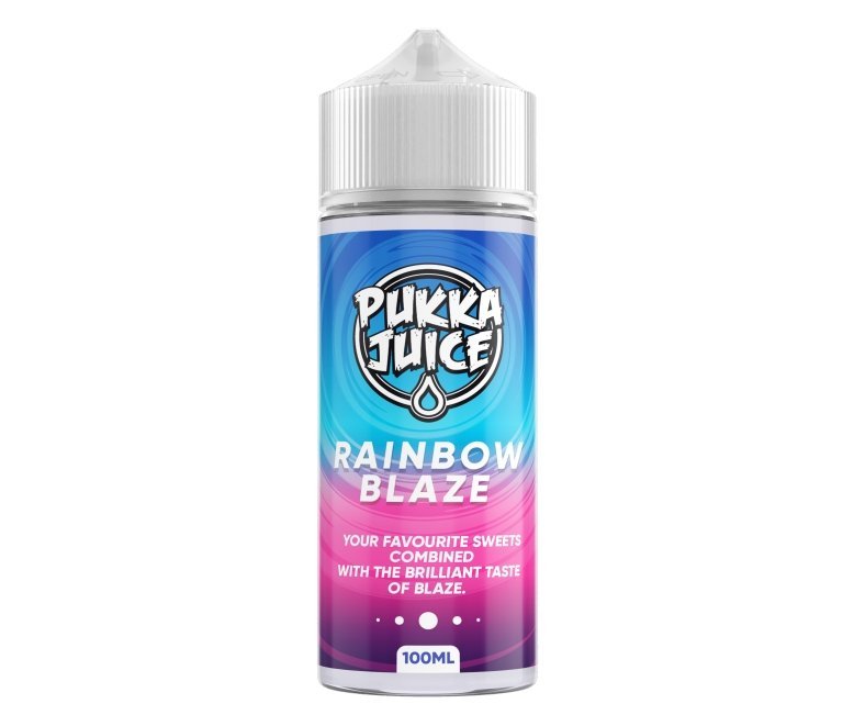 Pukka Juice 100ml Shortfill E - liquids Rainbow Blaze