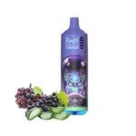 R & M Tornado 9000 Disposable Vape Pod - Box of 10 Aloe Grape
