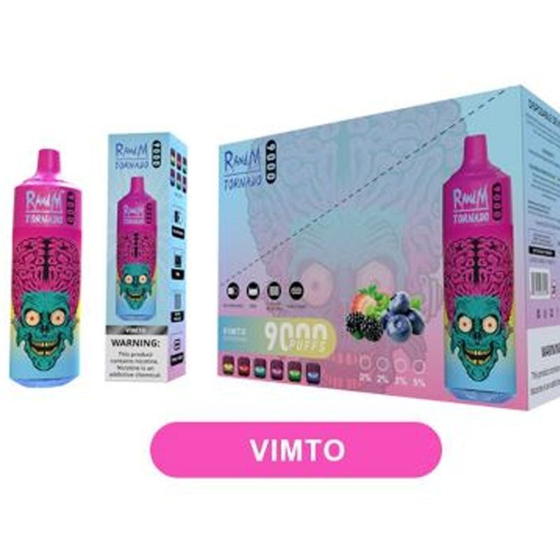 R & M Tornado 9000 Disposable Vape Pod - Box of 10 Vmto