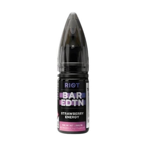 Riot Squad Bar Edition Nic Salt 10ml E - liquids - Box of 10 Strawberry Energy