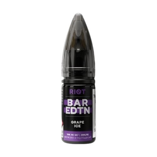 Riot Squad Bar Edition Nic Salt 10ml E - liquids - Box of 10 Grape Ice