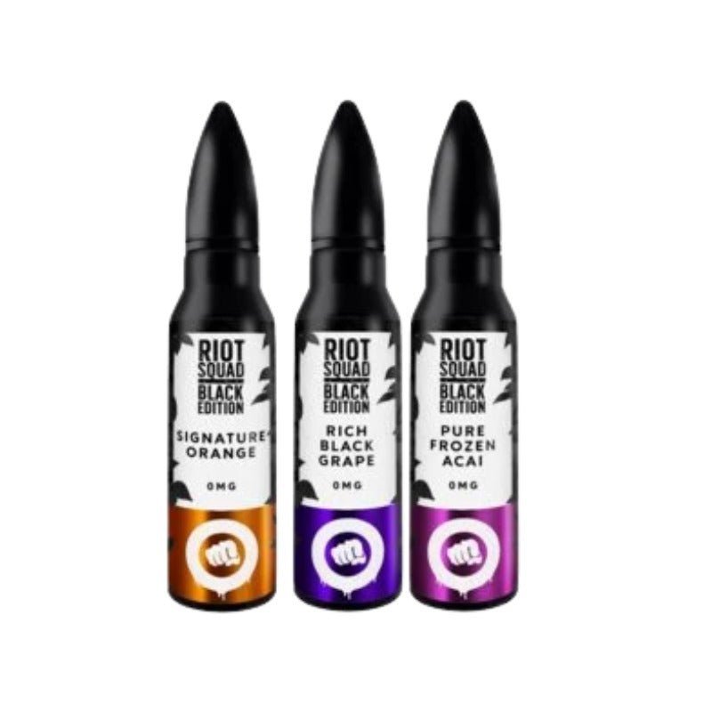 Riot Squad Black Edition Series 50ml Shortfill Purple Frozen Acai