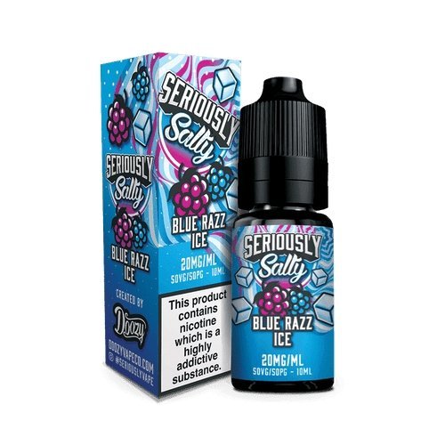 Seriously Salty 10ml Nic Salt (Pack of 10) Blue Razz Ice