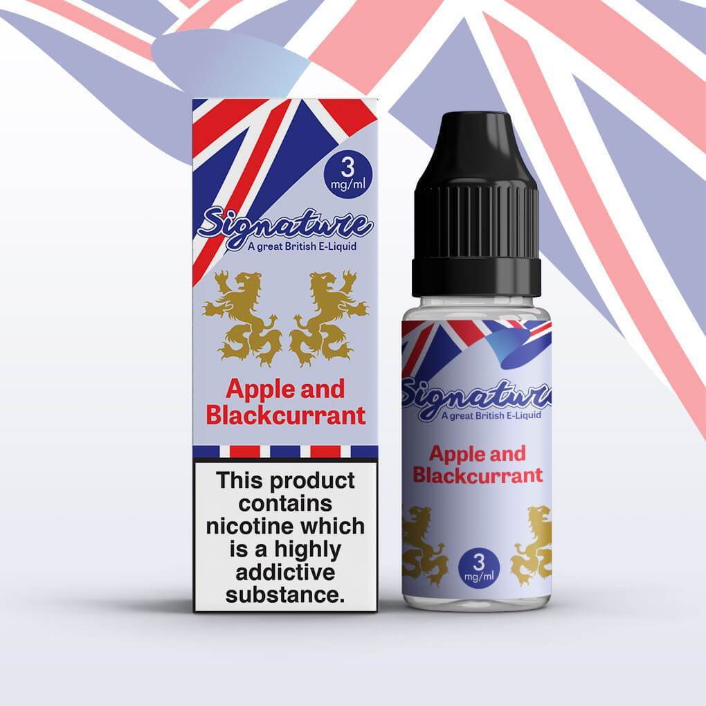 Signature - Apple And Blackcurrant - 10ml (Pack of 10) 3mg