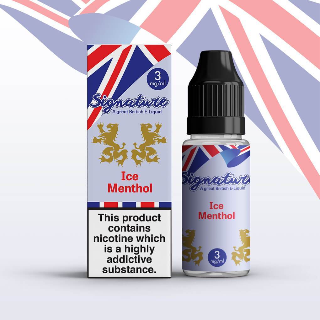 Signature - Ice Menthol - 10ml (Pack of 10) 3mg