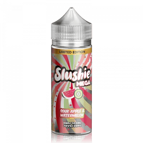 Slushie Mega 100ml Shortfill E - Liquids Sour Apple & Watermelon