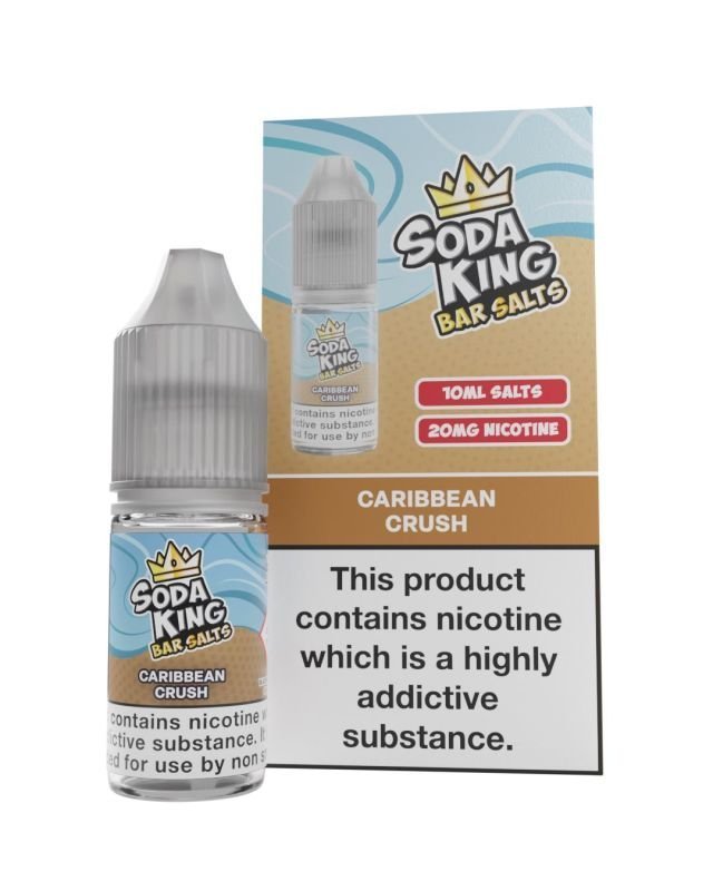 Soda King Nic Salt 10ml - Box of 10 Carribean Crush