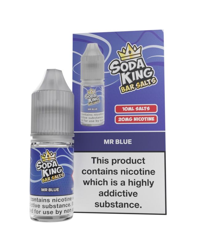 Soda King Nic Salt 10ml - Box of 10 Mr Blue