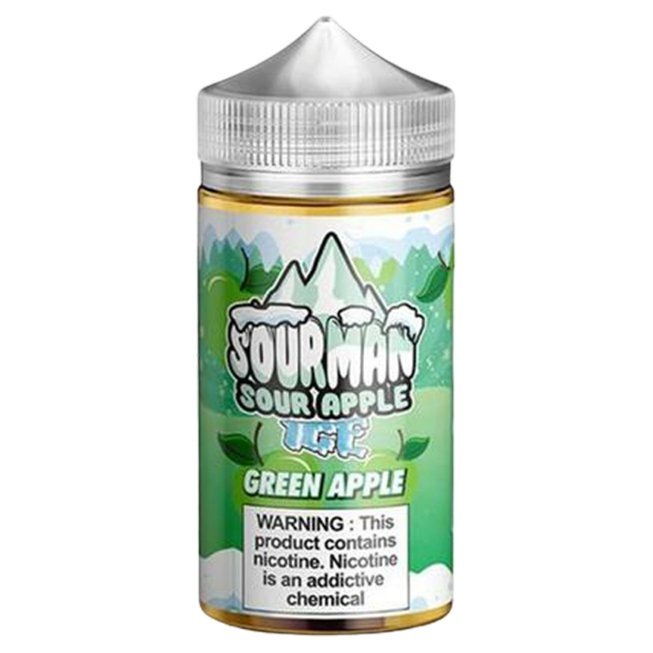 Sour Man Ice 200ml Shortfill Green Apple Ice