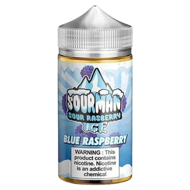 Sour Man Ice 200ml Shortfill Blue Rasberry Ice