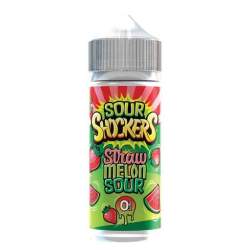Sour Shockers 100ml E - Liquid Straw Melon Sour