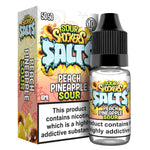 Sour shockers Nic Salt 10ml Pack of 5 Peach Pineapple