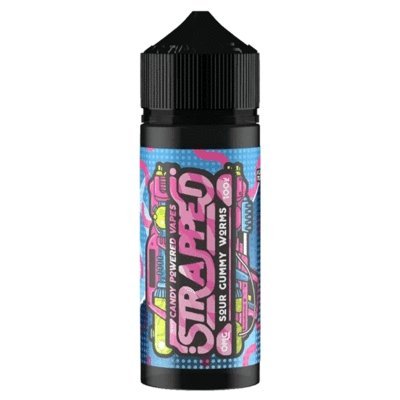 Strapped 100ML Shortfill Sour Gummy Worms