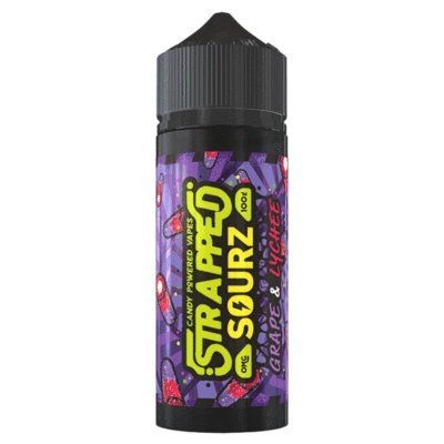 Strapped Sourz 100ML Shortfill Grape & Lychee