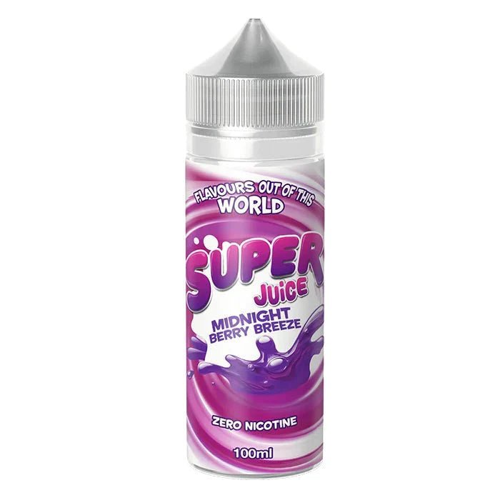 Super Juice 100ml E - liquid Shortfill Midnight Berry Breeze