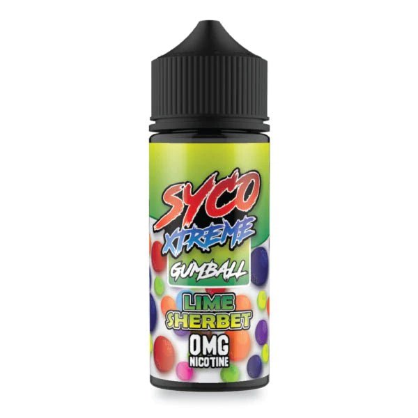 Syco Xtreme E - liquids 100ml Shortfill Lime Sherbet (Gumball)
