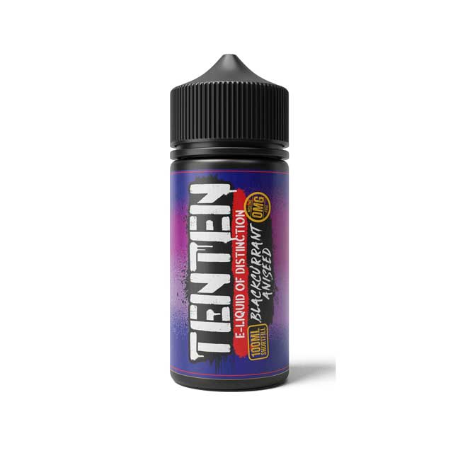 Ten Ten E - liquid 100ml Shortfill Blackcurrant Aniseed