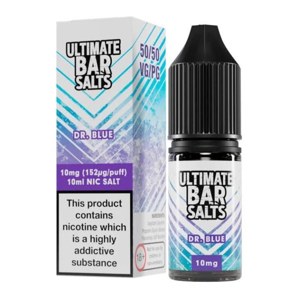 Ultimate Bar Salt 10ml E - liquids Nic Salts - Box of 10 Dr Blue