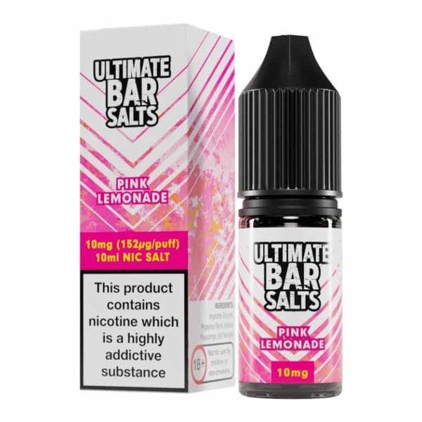 Ultimate Bar Salt 10ml E - liquids Nic Salts - Box of 10 Pink Lemonade