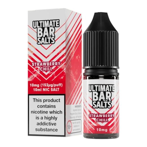 Ultimate Bar Salt 10ml E - liquids Nic Salts - Box of 10 Strawberry Chill