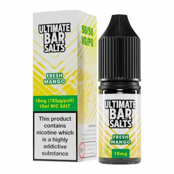 Ultimate Bar Salt 10ml E - liquids Nic Salts - Box of 10 Fresh Mango