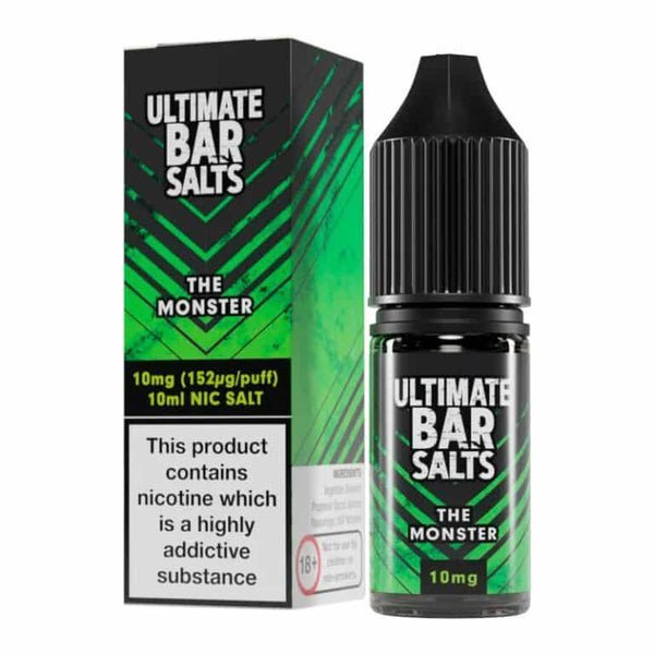 Ultimate Bar Salt 10ml E - liquids Nic Salts - Box of 10 The Monster