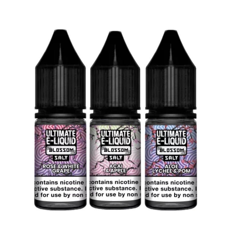 Ultimate E - Liquid Blossom 10ML Nic Salt (Pack of 10) 10mg