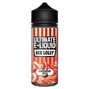 Ultimate E - Liquid Ice Lolly 100ML Shortfill Strawberry Split