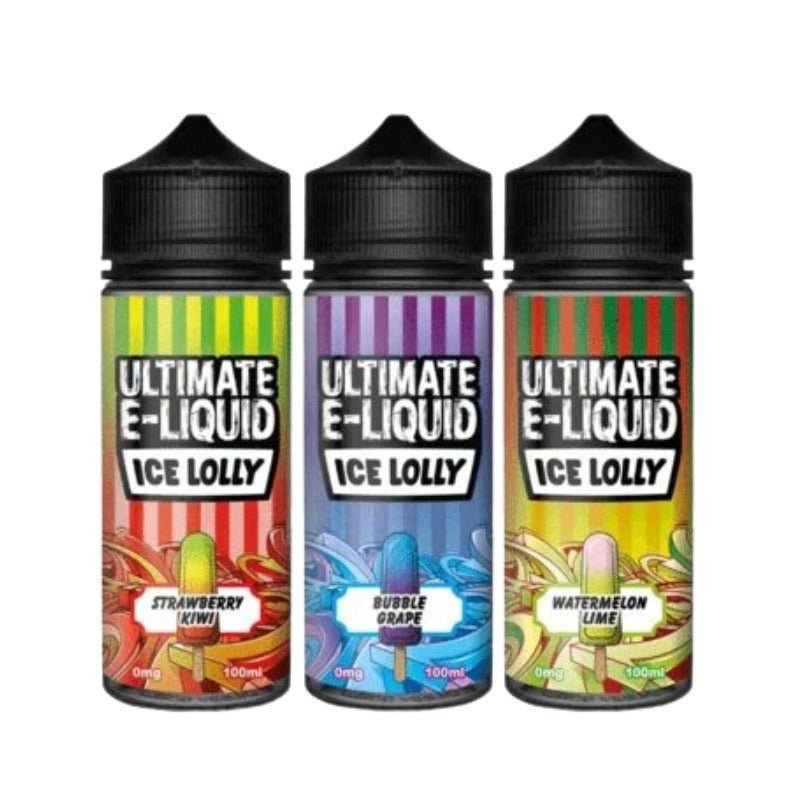 Ultimate E - Liquid Ice Lolly 100ML Shortfill Bubble Grape