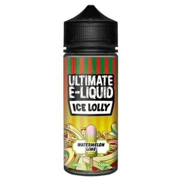 Ultimate E - Liquid Ice Lolly 100ML Shortfill Watermelon Lime