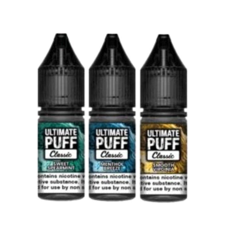 Ultimate Puff 50/50 Classic 10ML Shortfill (Pack of 10) 3mg