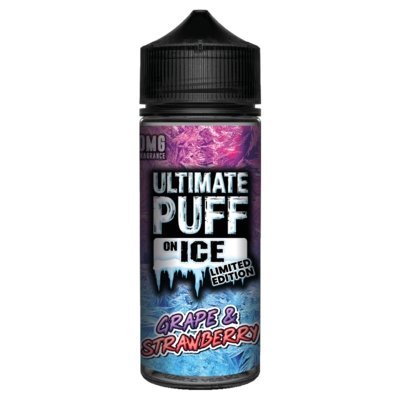 Ultimate Puff On Ice 100ML Shortfill Grape & Strawberry